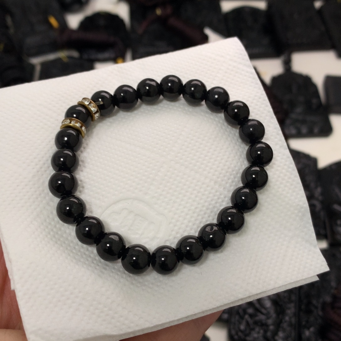 天然缅甸a货钢琴黑挂件