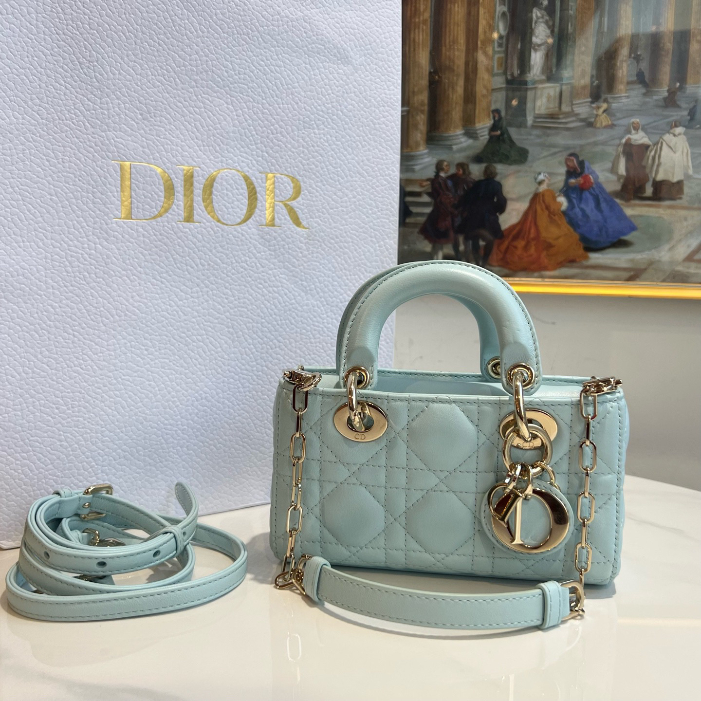 95新 DIOR/迪奥 御古屋/59866/Lady mini 横版 戴妃 24年