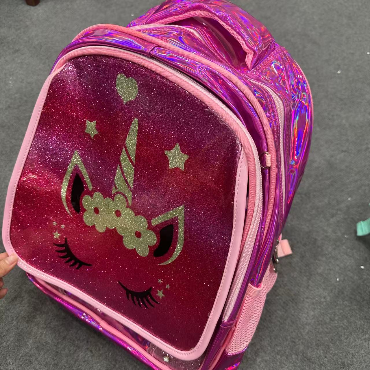 深粉色–独角兽   双肩背包