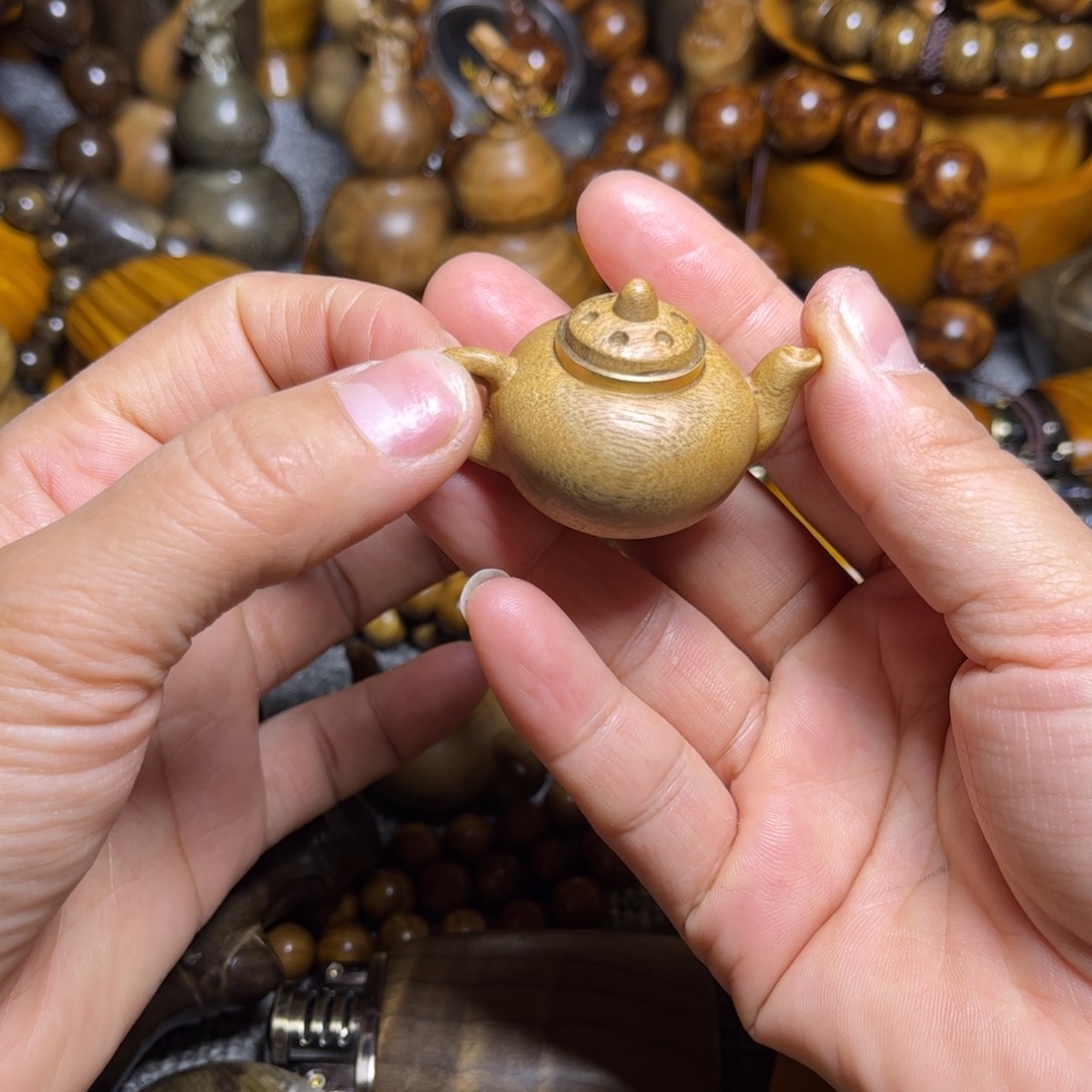 金丝楠葫芦手把玩