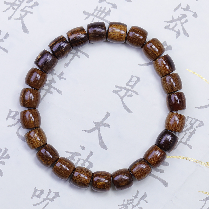 巴布亚贡木手串8mm直切珠老料单圈手串