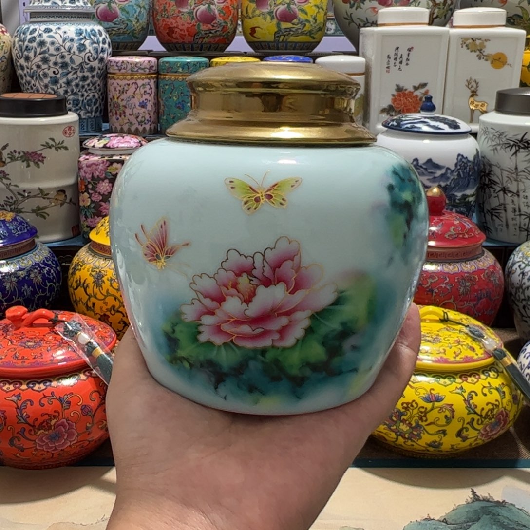高端定制茶叶罐陶瓷