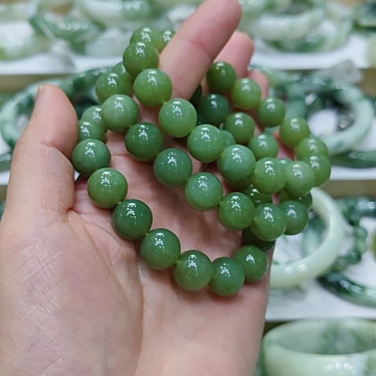 蛇纹石玉未镶嵌手串多样性发货拍一发一