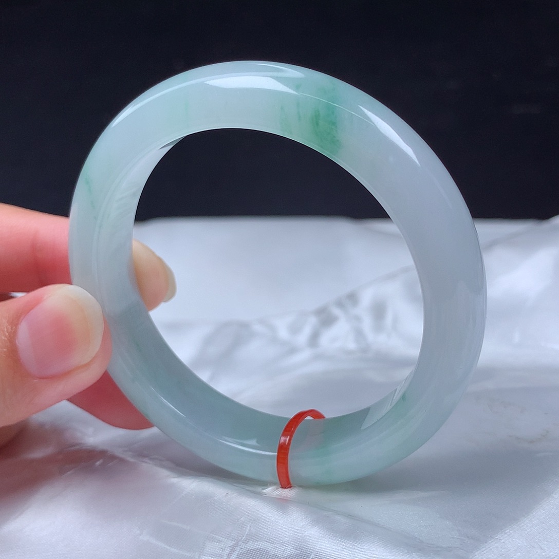 翡翠手镯未镶嵌52圈48小时鉴赏s1611