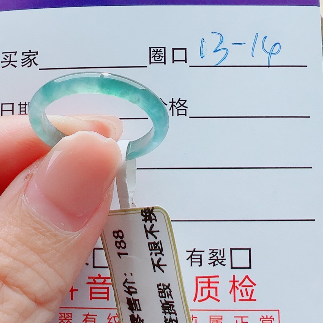 未镶嵌戒指翡翠t***1戒圈