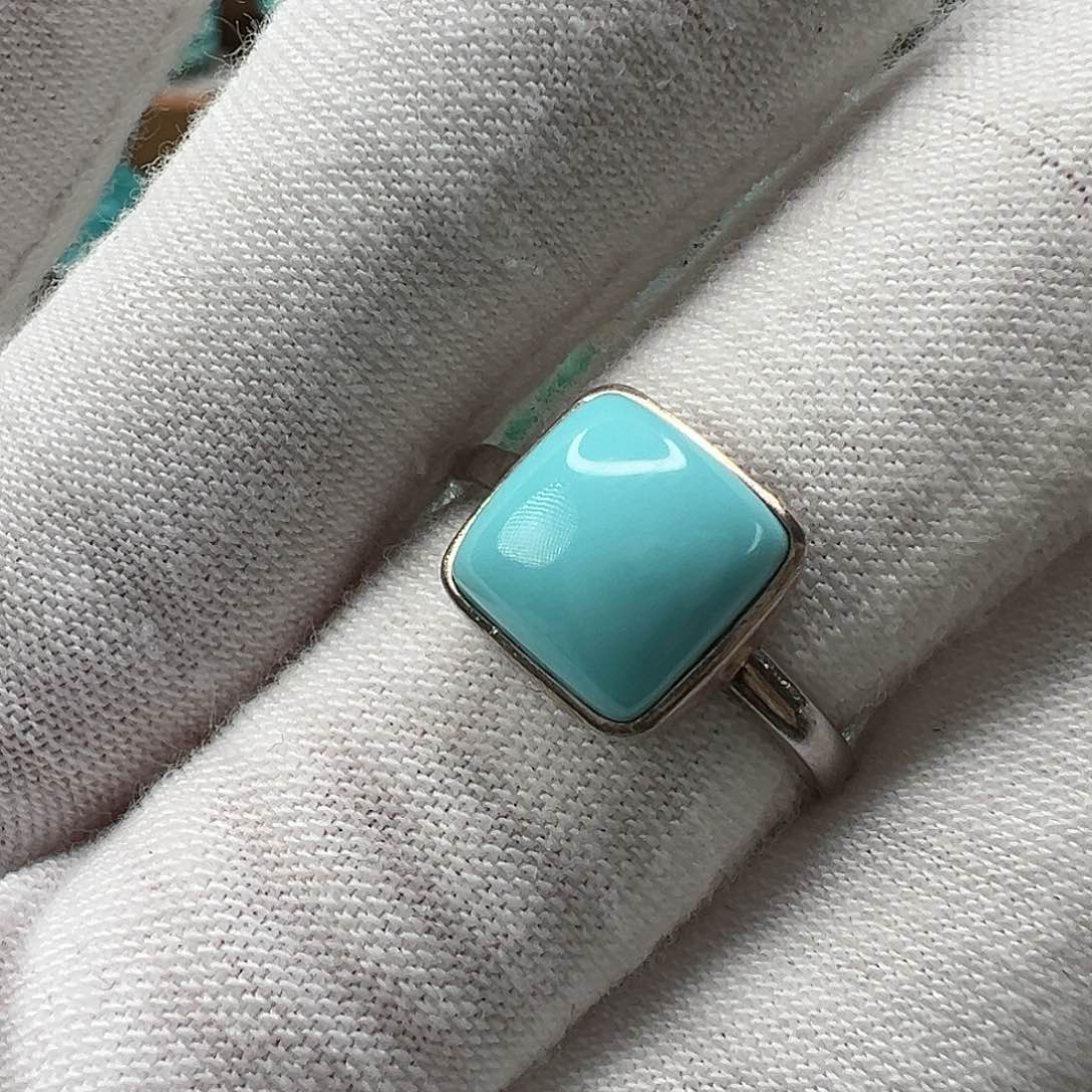 绿松石戒指 银S925镶嵌