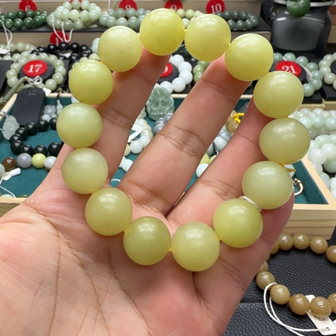 和田玉未镶嵌手链16