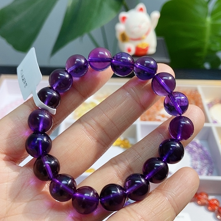水晶手链未镶嵌紫水晶10