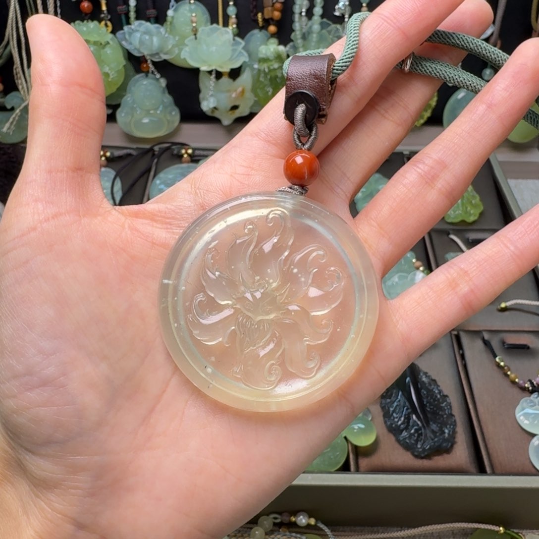 蛇纹石玉项链未镶嵌