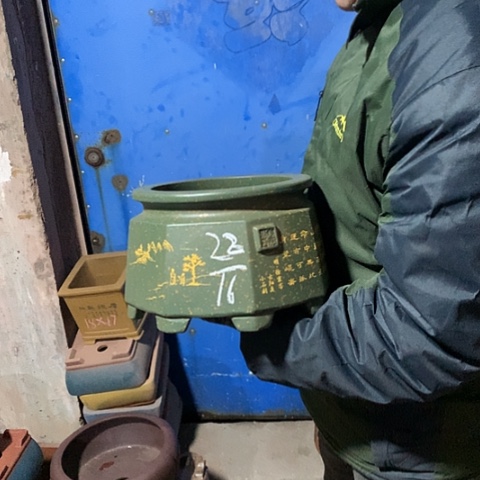 紫砂花盆手工制作