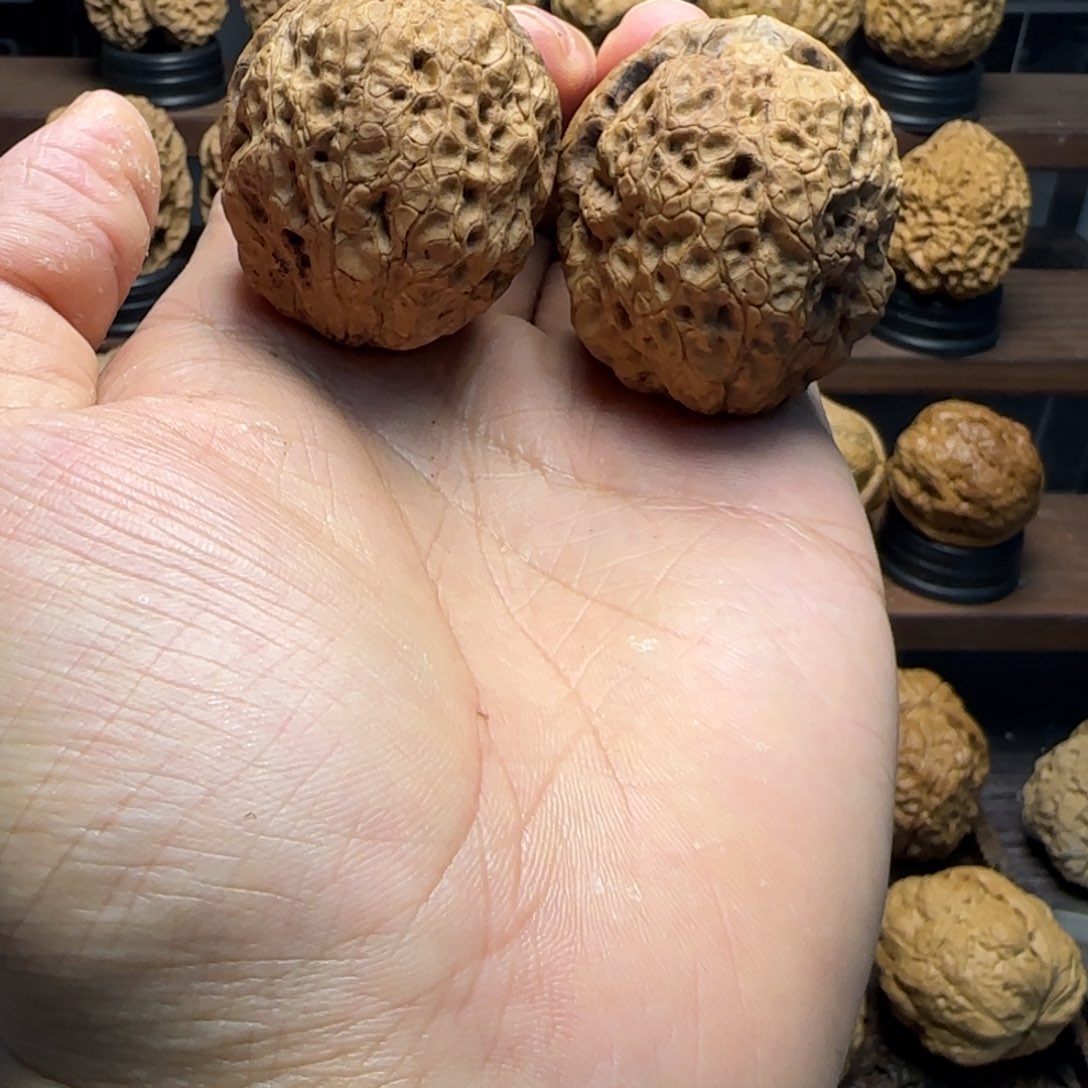 万***斯文玩核桃把件玉玲珑