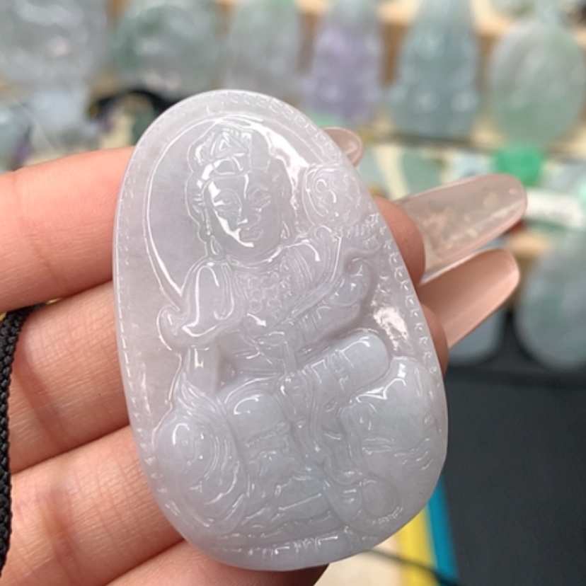 【闪购商品】翡翠颈饰未镶嵌普贤菩萨吊坠