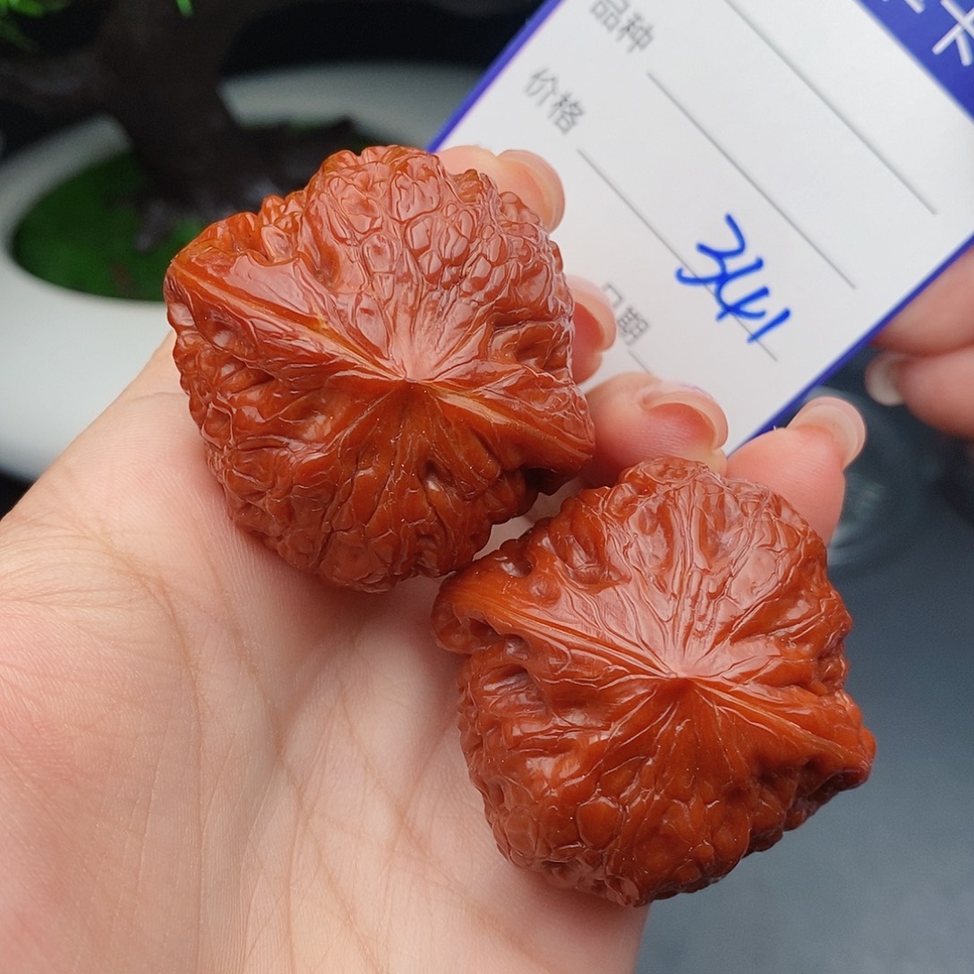 文玩核桃把件42.5铁锤341