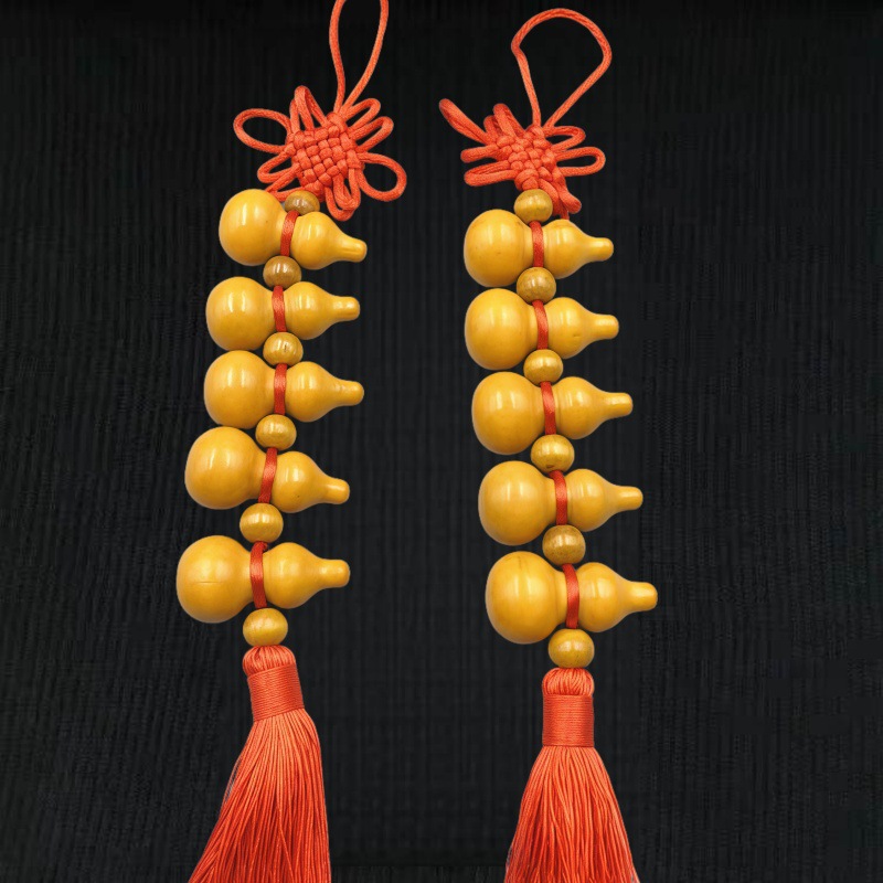 五福桃木葫芦挂件彩色（空调对床）