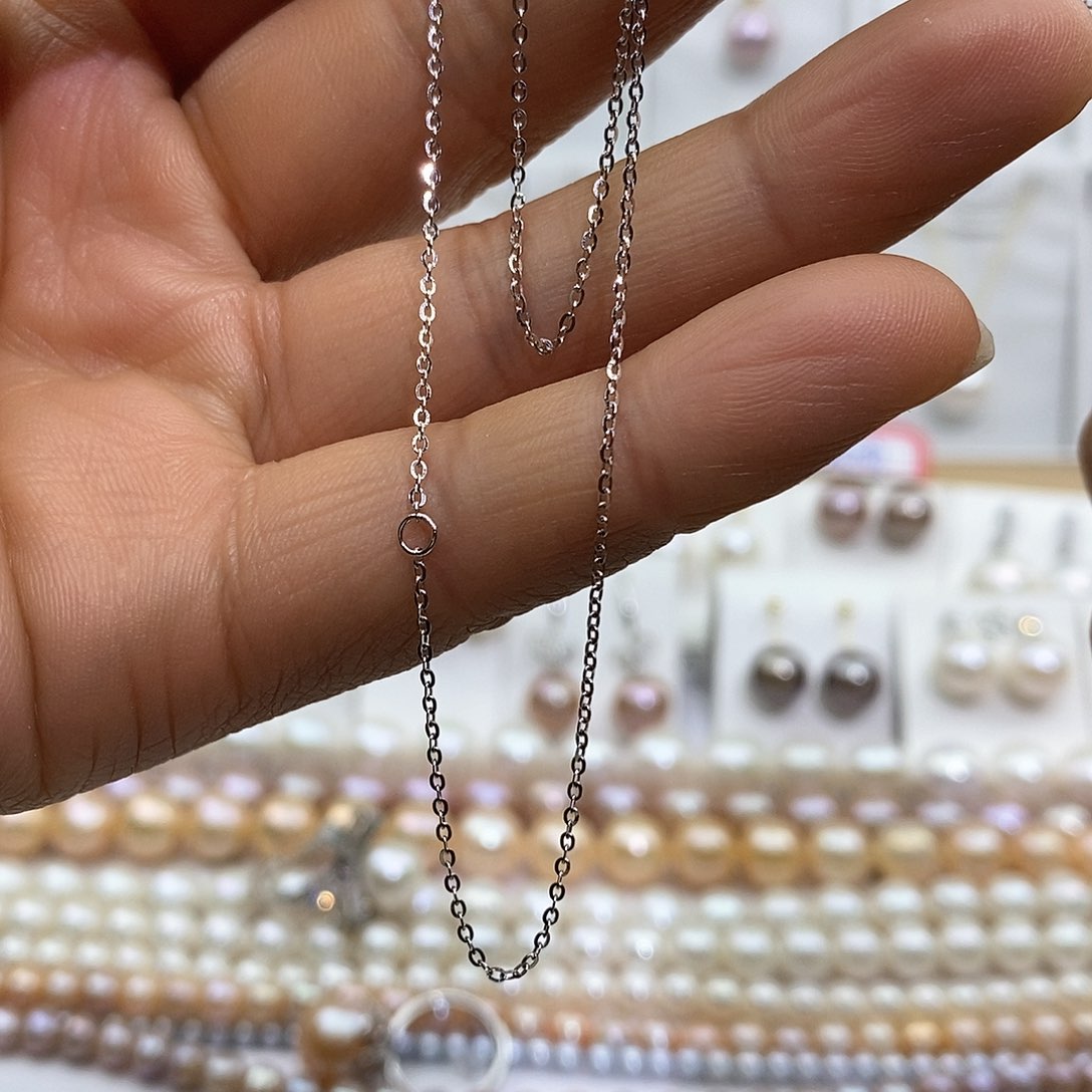 淡水珍珠项链银S925镶嵌