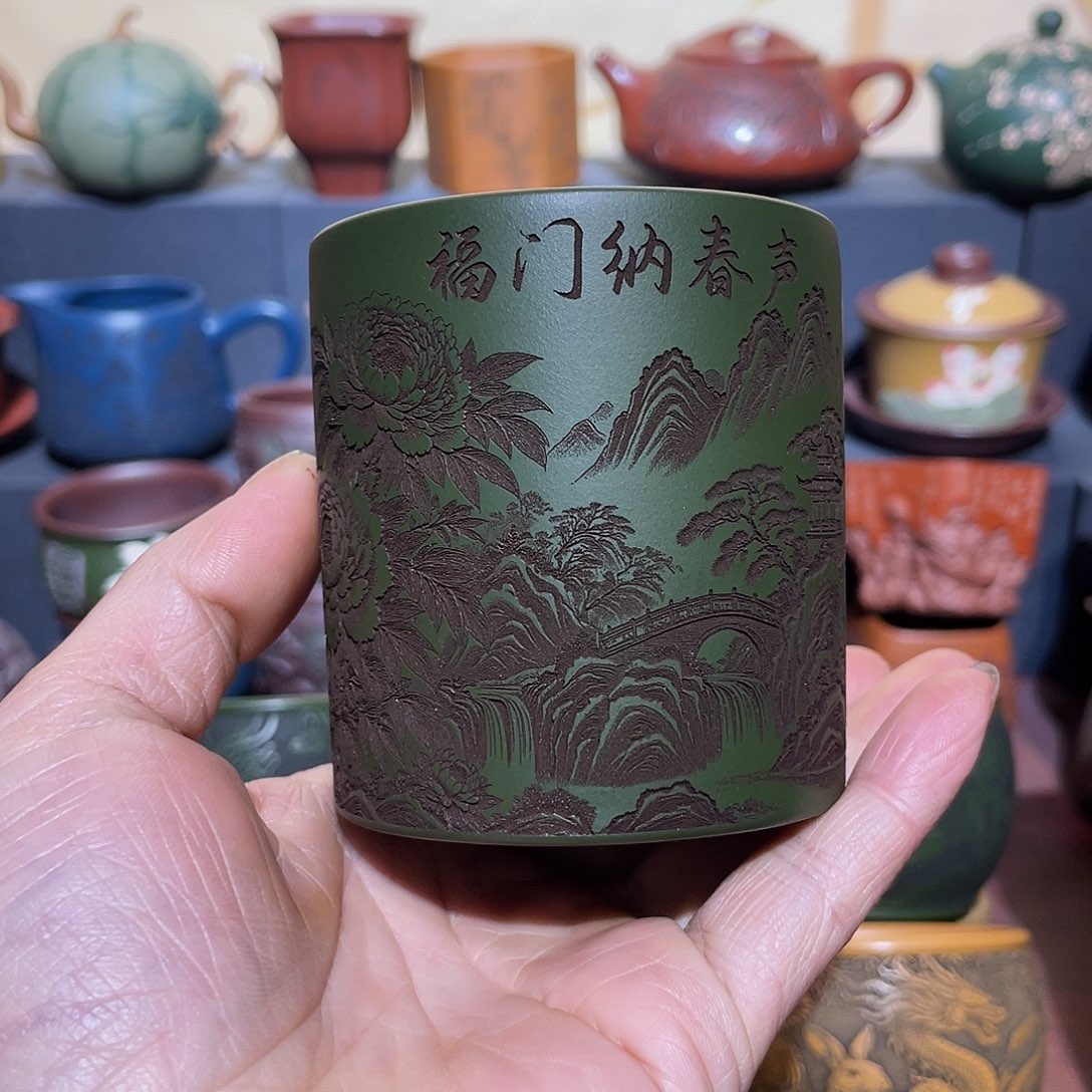 原矿紫砂手工主人杯