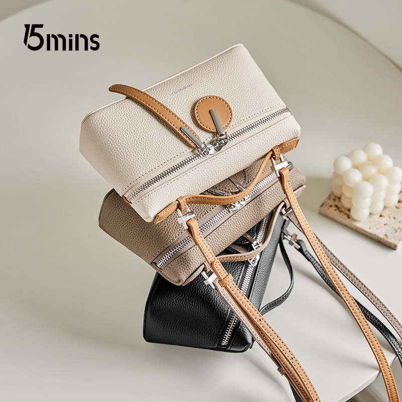 [15MINS]2025新款头层牛皮斜挎小包H1281AX4