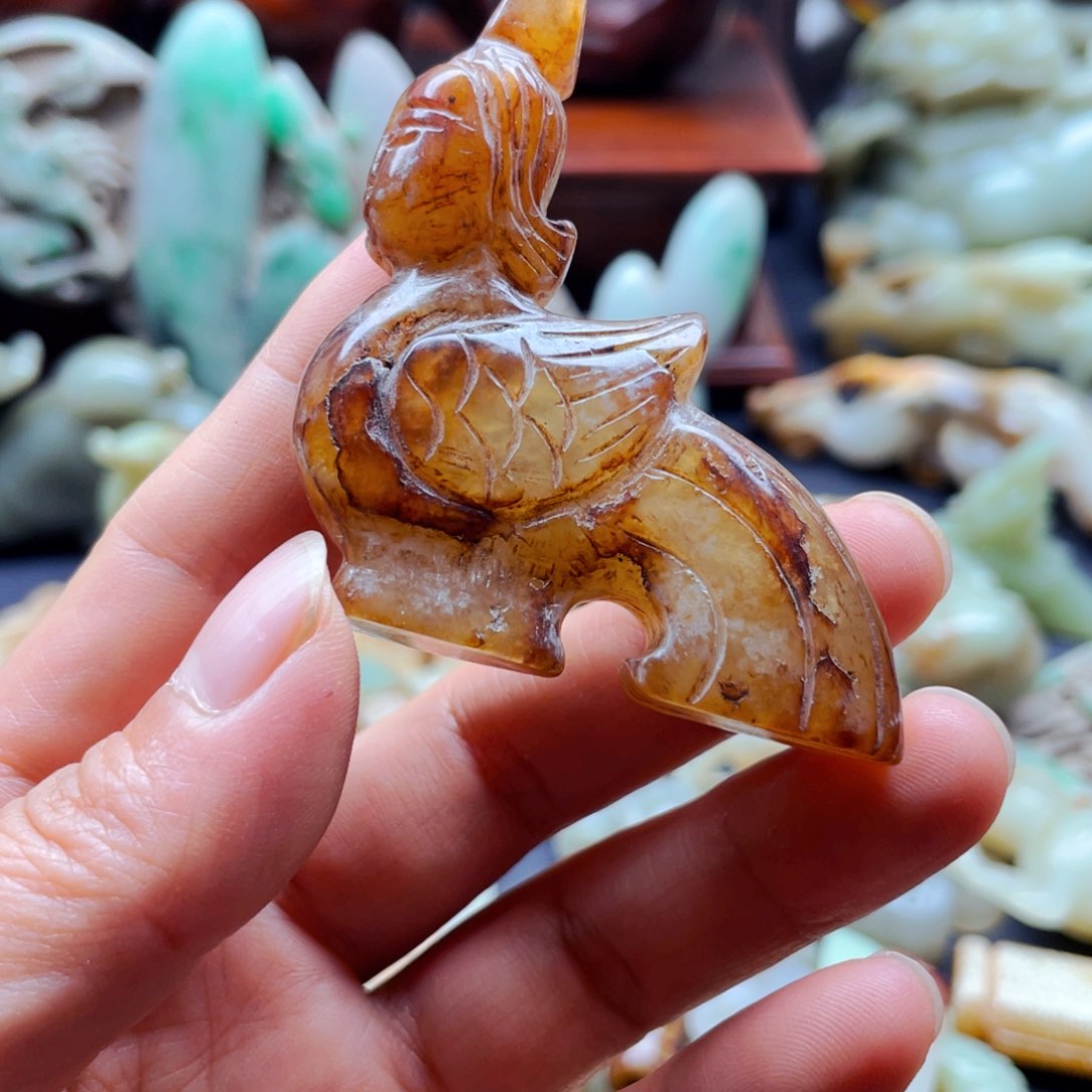 吊坠白玉菩提摆件