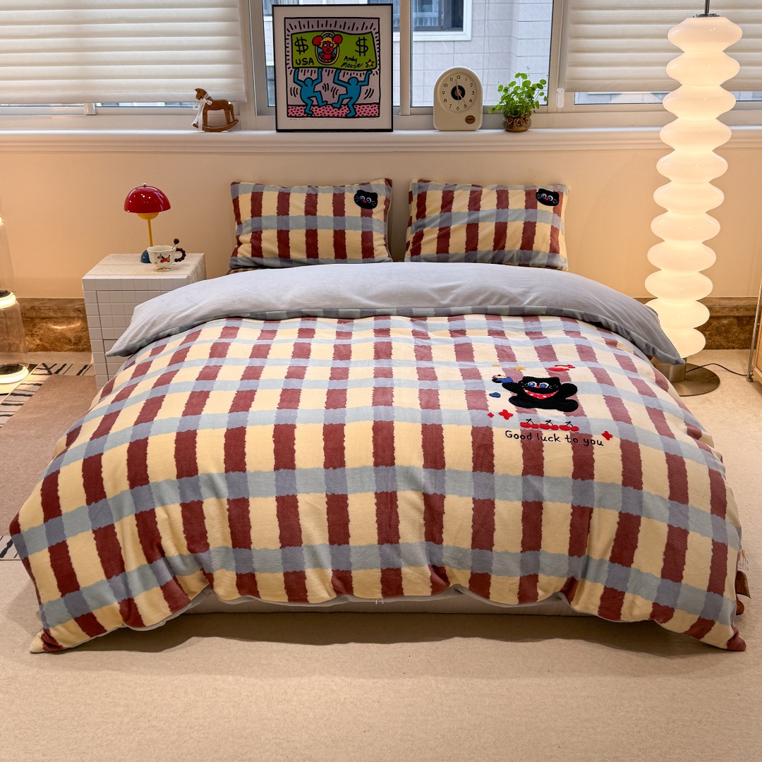 富士商店【被套陶瓷绒】2026牛奶绒升级版陶瓷绒INS风卡通单被套