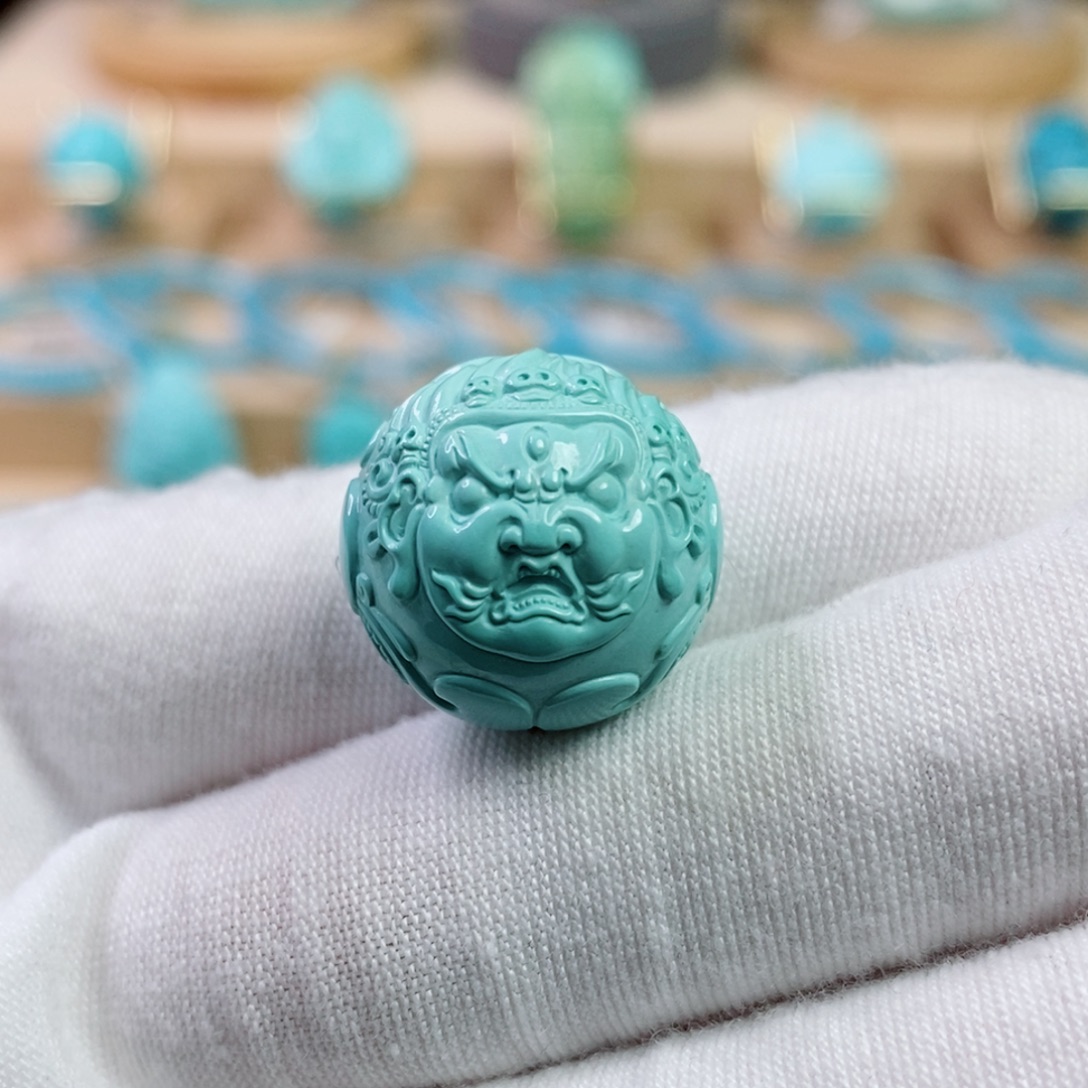 绿松石未镶嵌珠宝奇石18mm