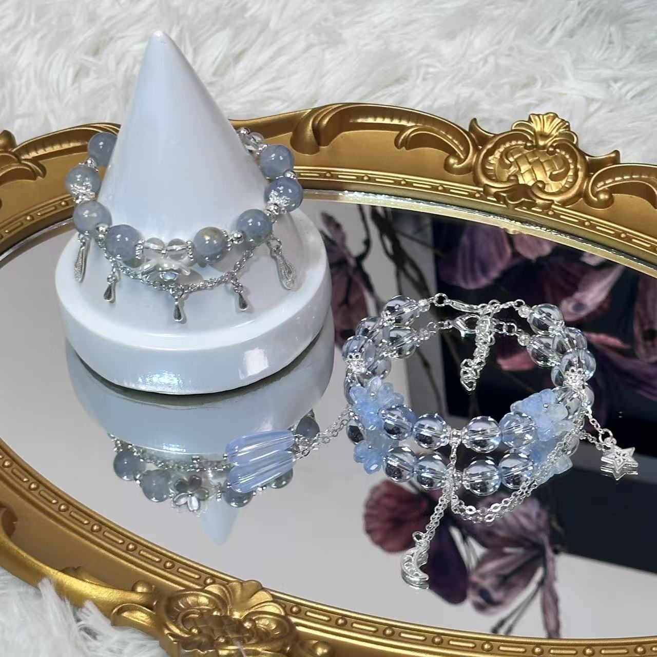 精美琉璃手链配独立包装袋默认微瑕