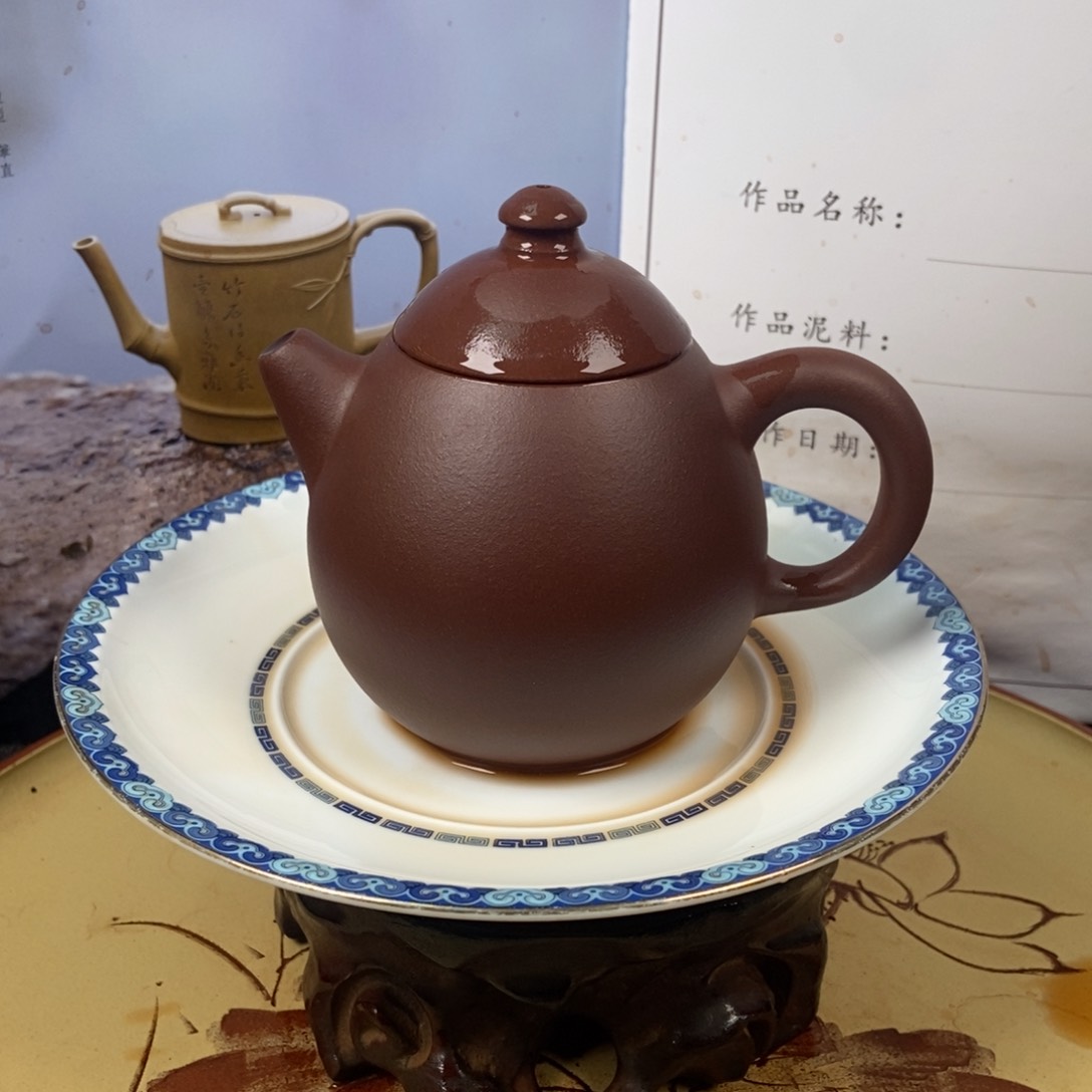 紫砂茶壶底槽清老母亲制作容量180