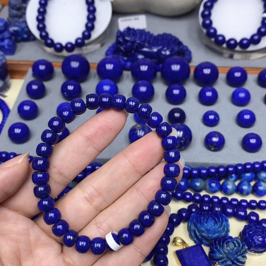 青金石未镶嵌手链