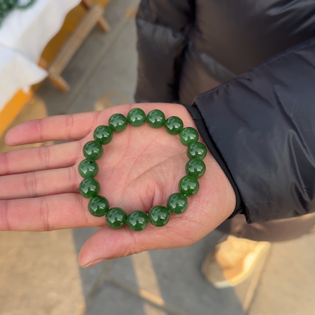 和田玉未镶嵌手链12