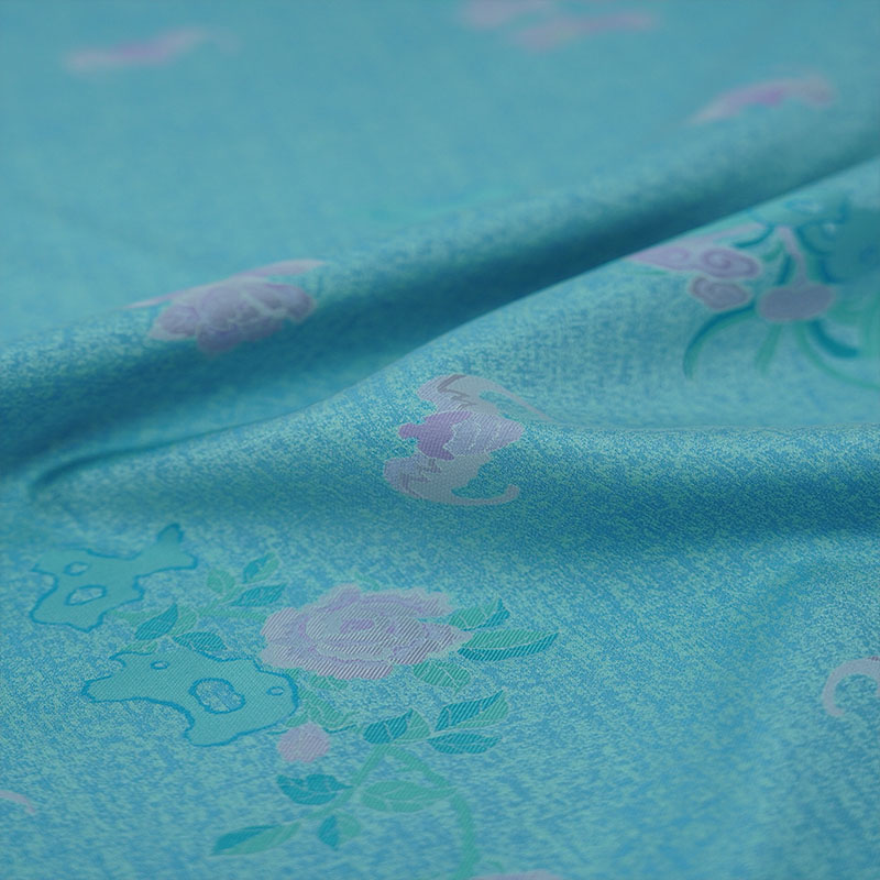 今喜#上久楷宋锦【山石牡丹】140门幅桑蚕丝面料【一经裁剪概不退换】