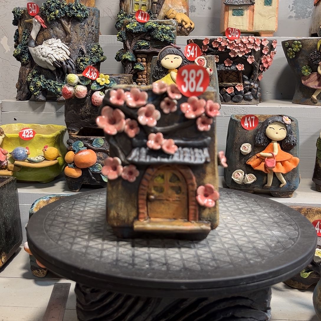 微瑕382 号陶然花器手工花盆