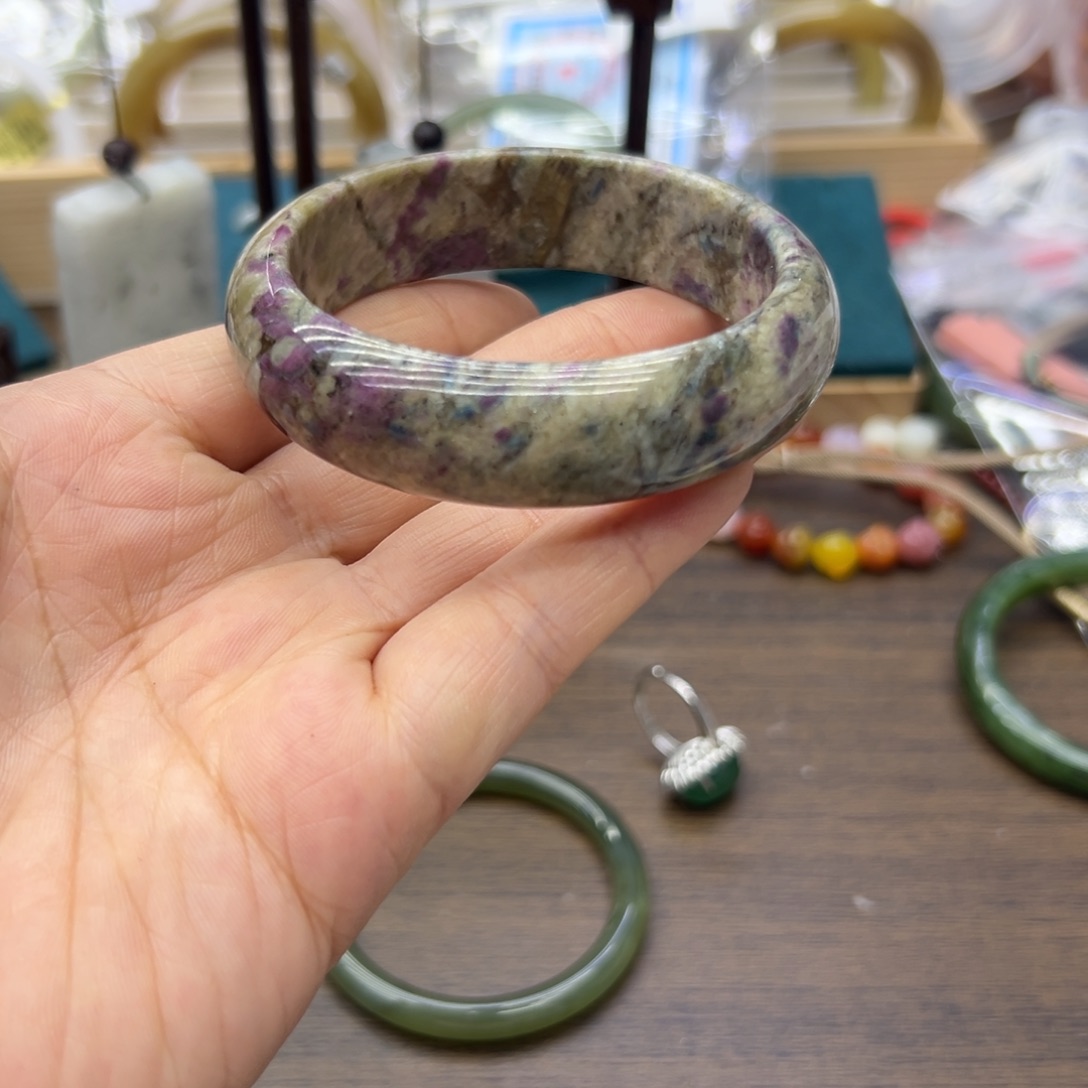 水晶手镯未镶嵌58圈围696