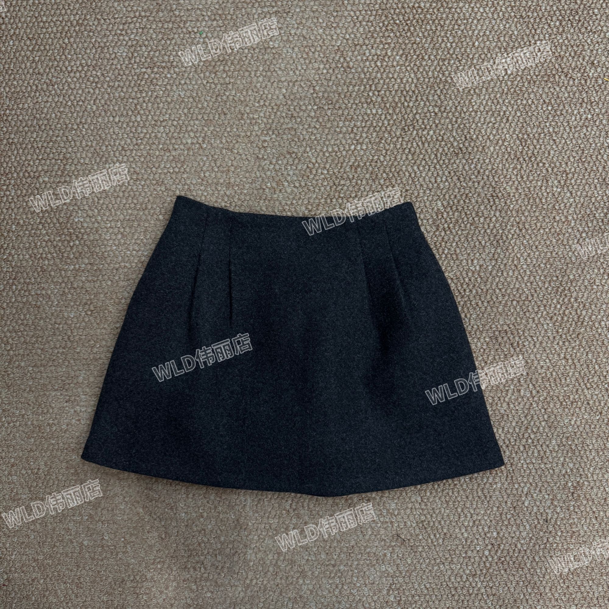 伟丽6店4655款【半松紧羊毛半裙】简约百搭冬季显瘦半身裙短裙