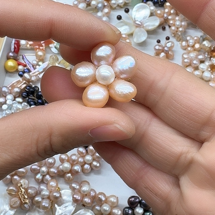 淡水珍珠甜美银S925镶嵌