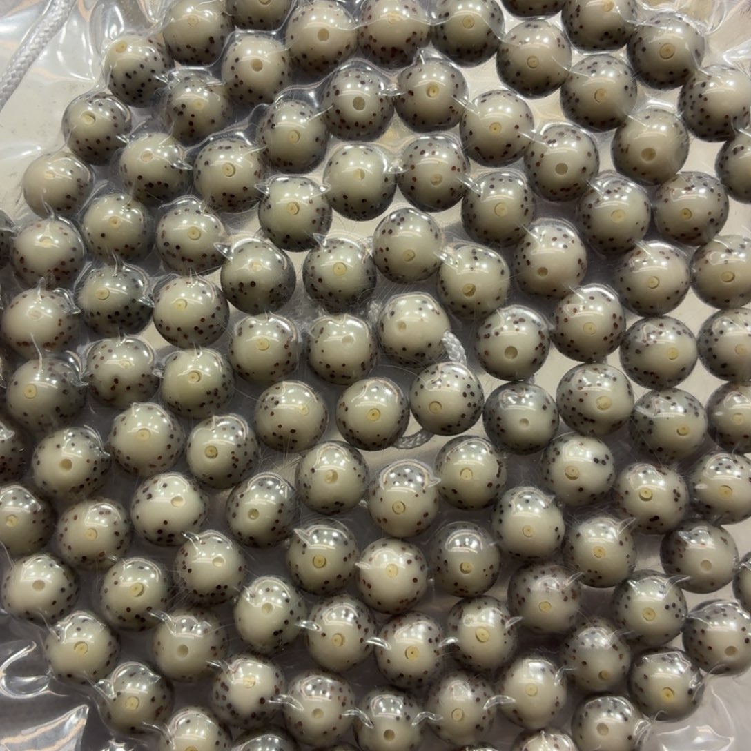 星月菩提手串石玉8圆大眼睛