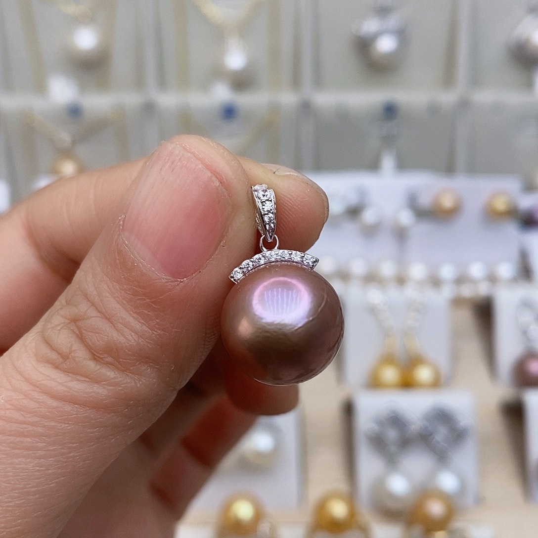 淡水珍珠颈饰银S925镶嵌