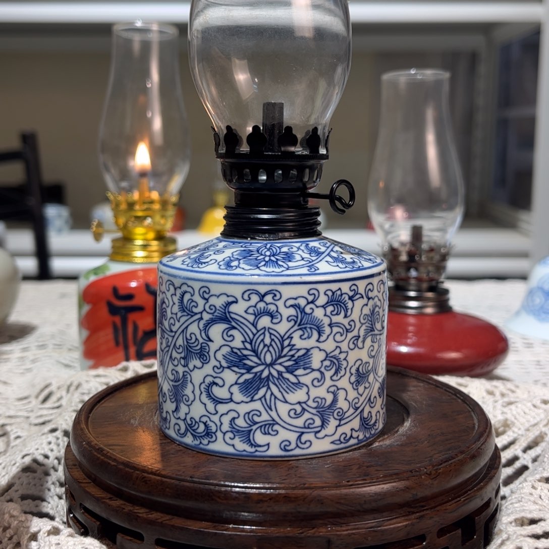 摆件景德镇陶瓷香薰灯