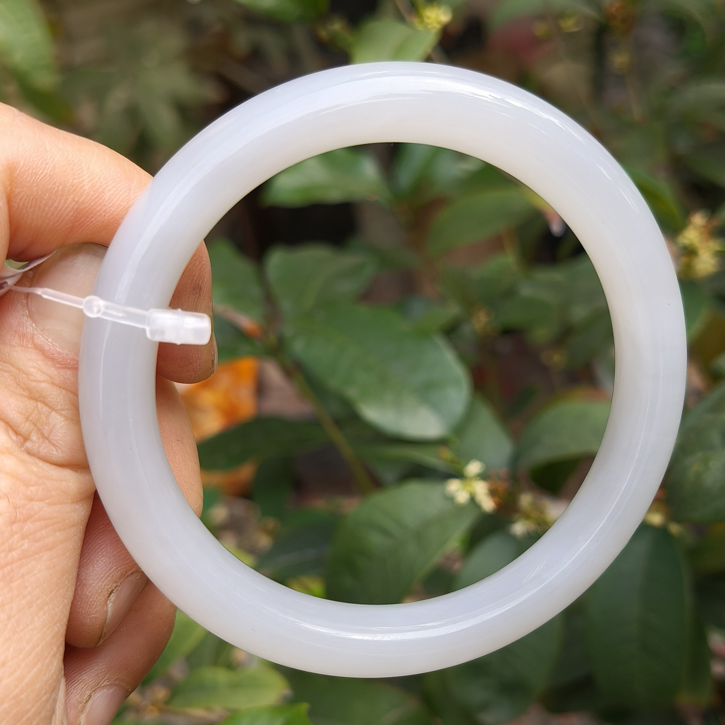 和田玉高级白手镯59圈口