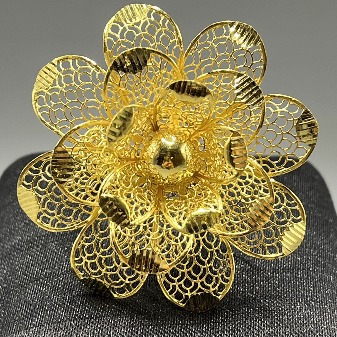 A播 12.89g足金999戒指d