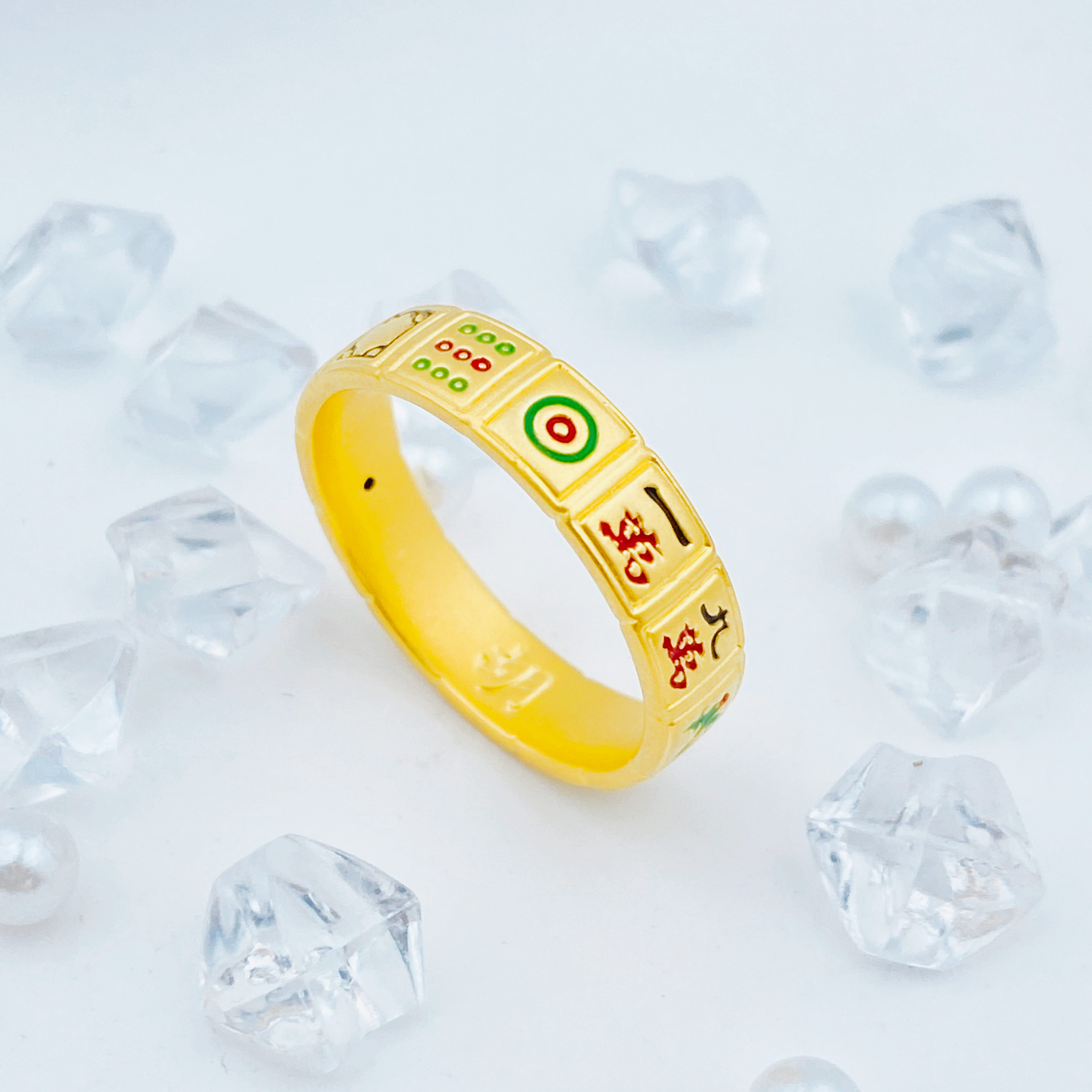 【国潮】足金999 麻将戒指 1.6 17圈口