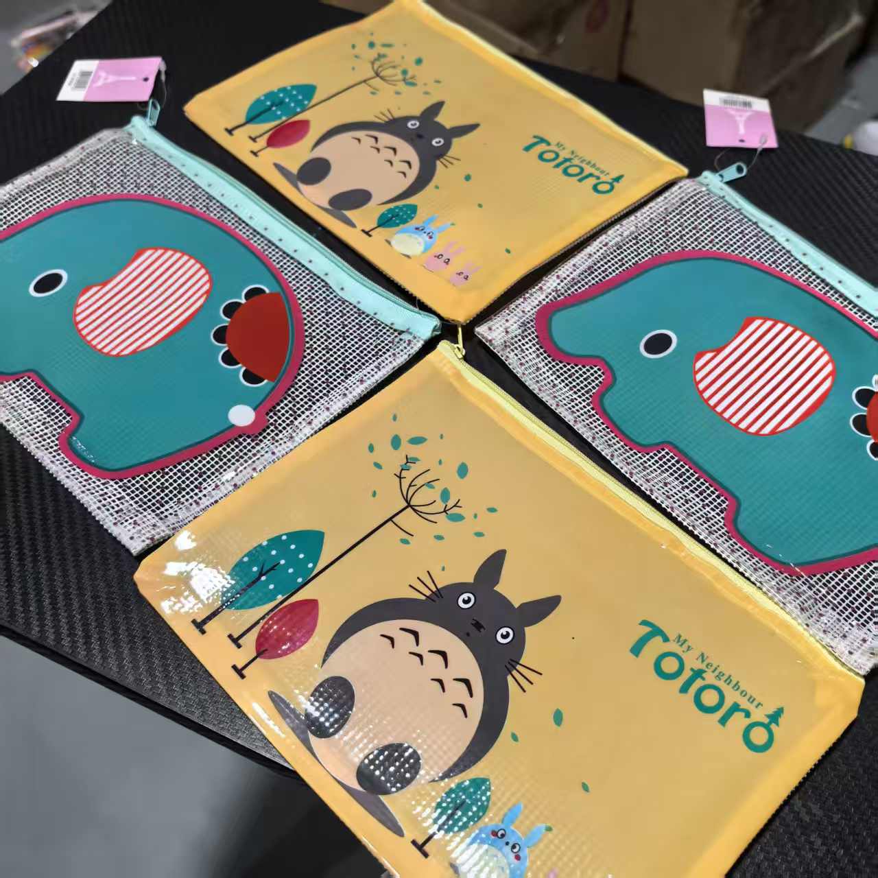 学生收纳多功能A5网格拉链袋