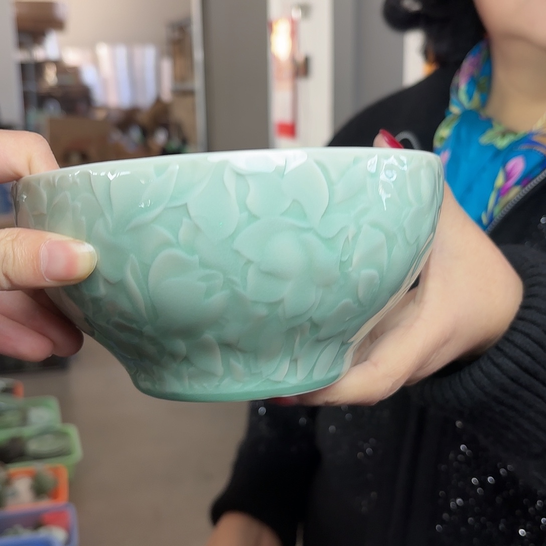 龙泉云间青瓷小米茶器