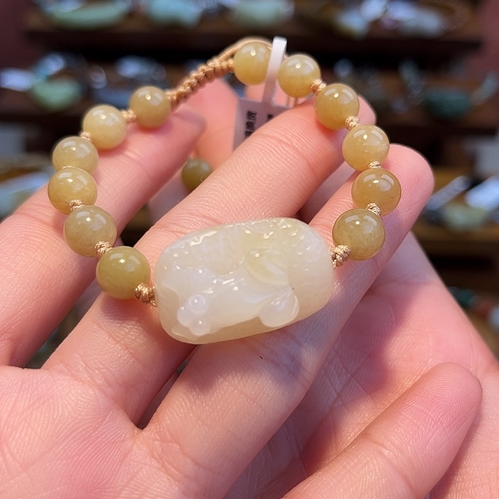 和田玉未镶嵌手链