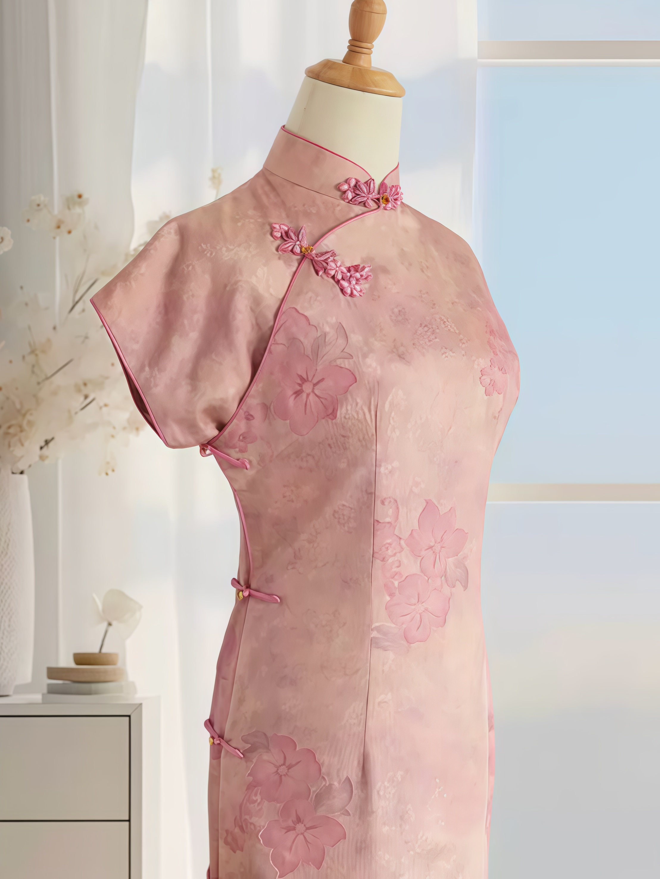 【粉墙花开】武汉姑苏夫人 高端定制款旗袍 
