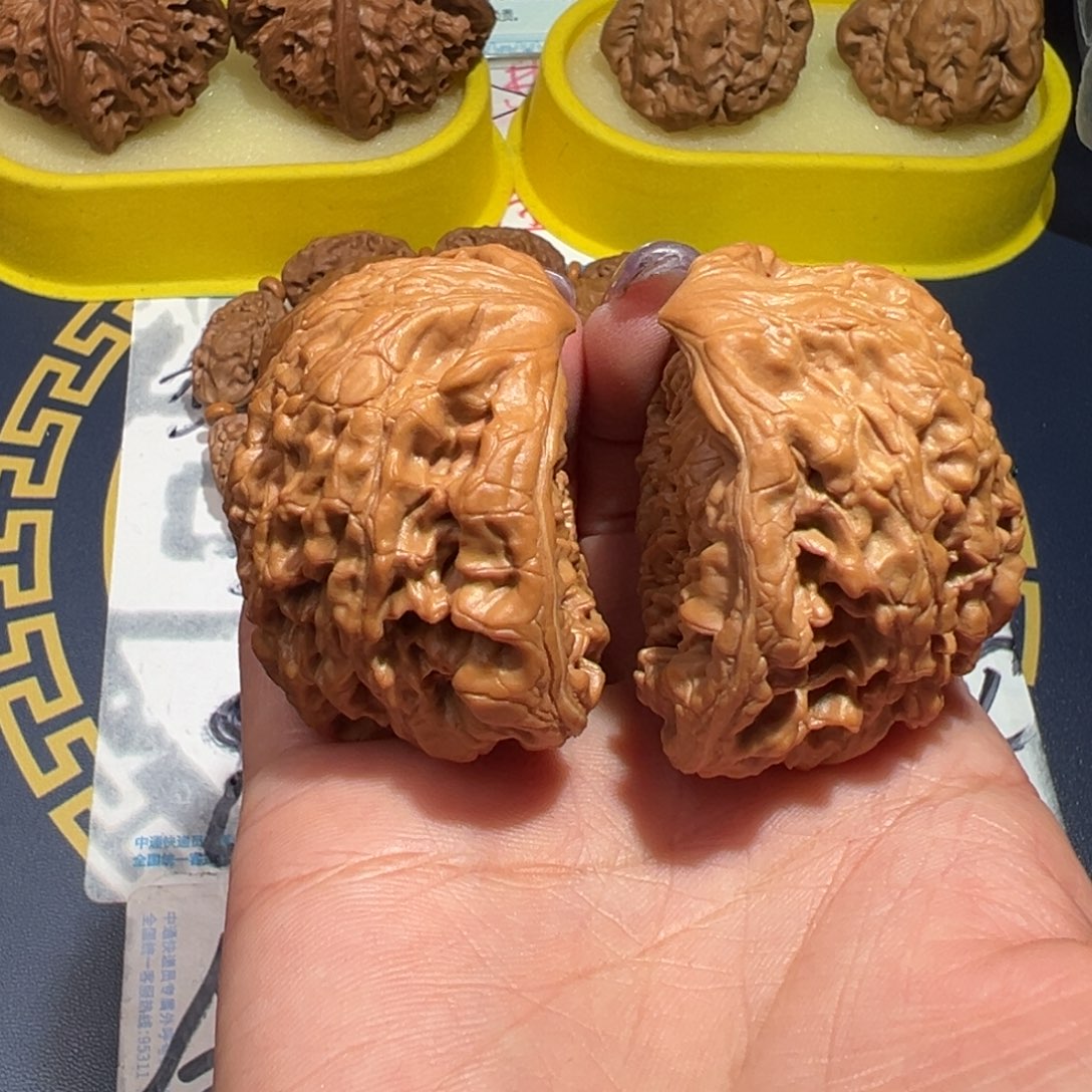 文玩核桃把件官帽聚宝盆