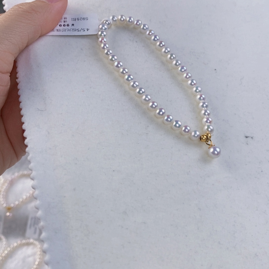 淡水珍珠手绳银S925镶嵌