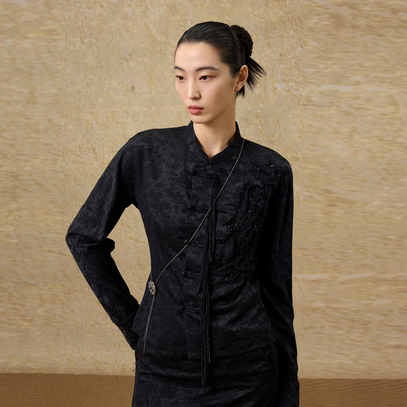 EXCEPTION合体修身提花衬衫AA25-A1F01