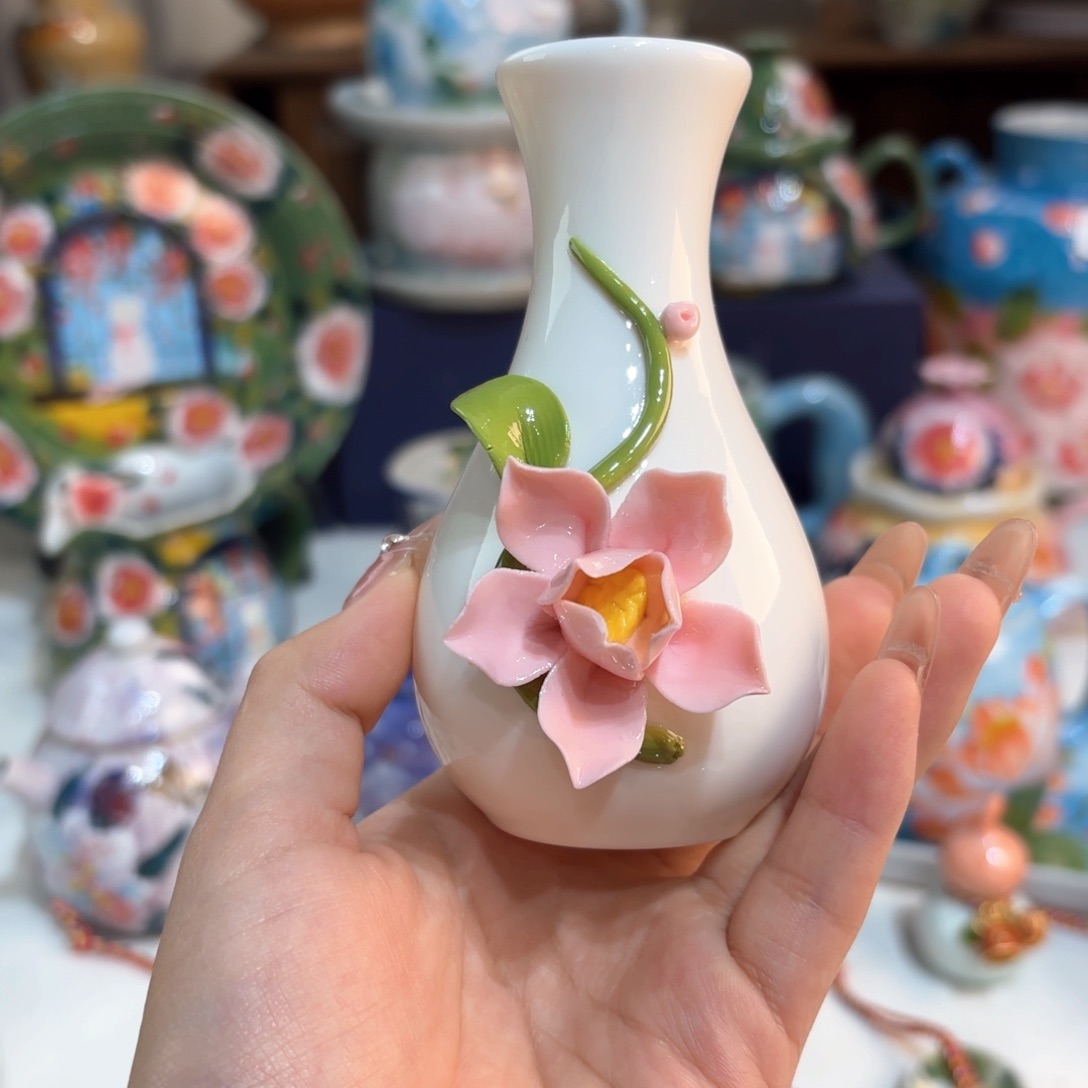 景德镇手绘高温釉下彩陶瓷茶具
