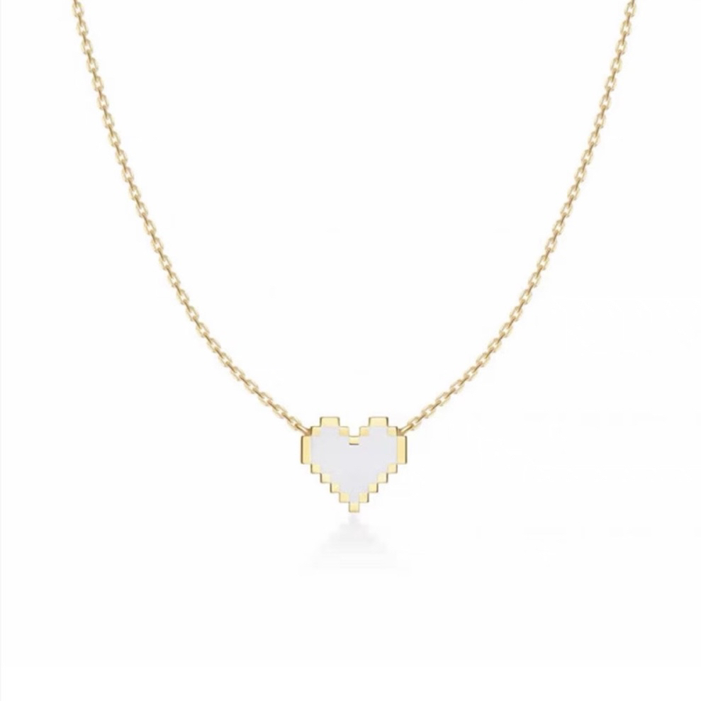 铜合金项链 FH009 FH010 FH011珐珐琅琅爱心项链