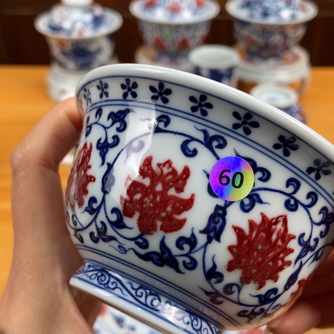 手绘现代茶具非古董