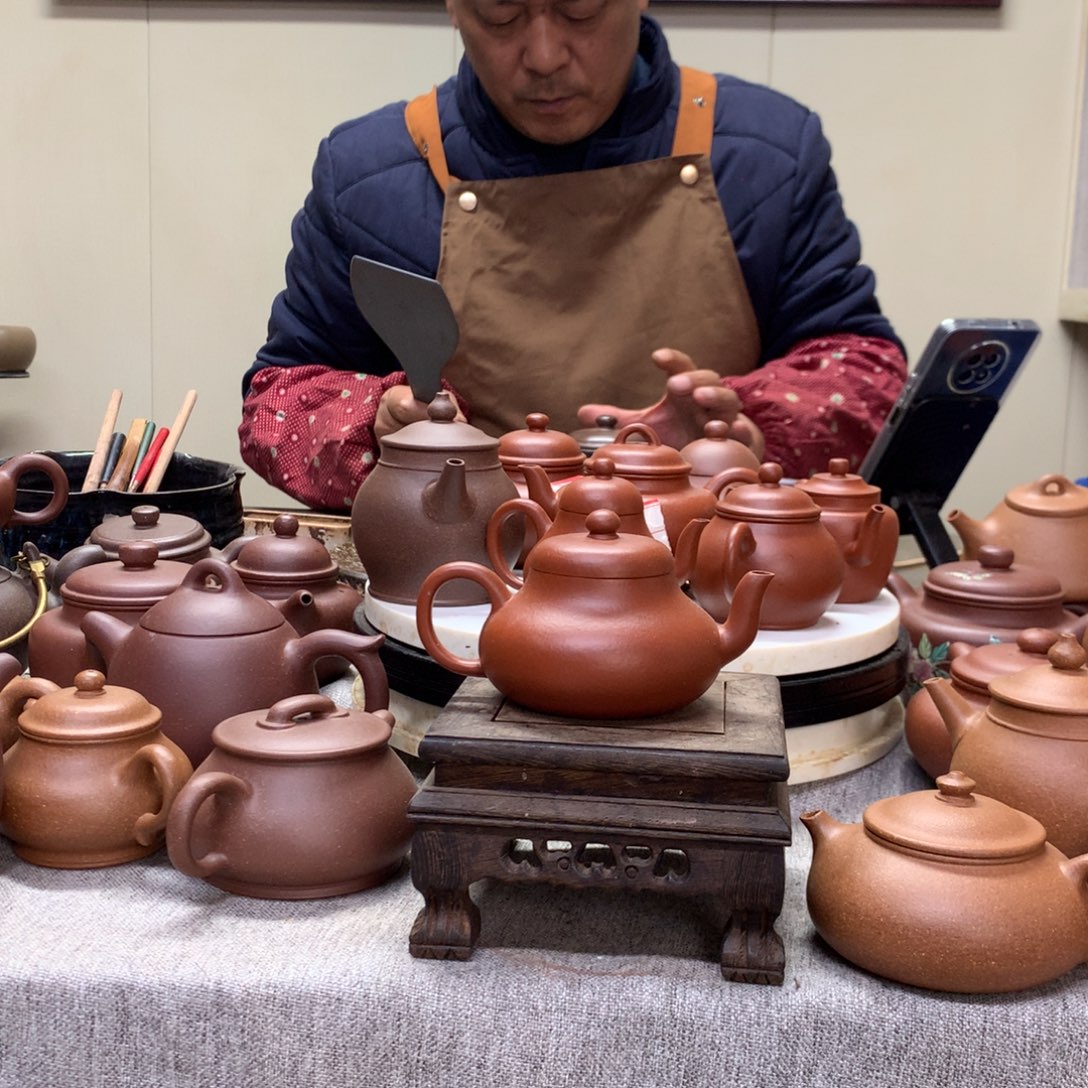 朱泥茶壶君德120 C半手工制作